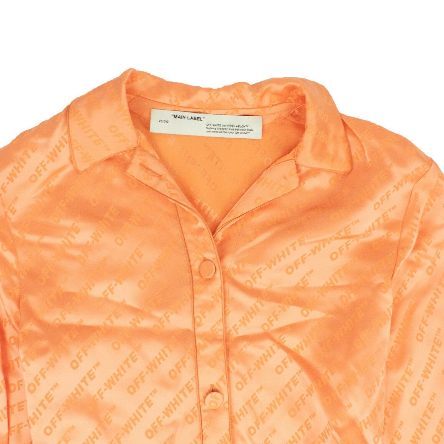 Orange Pajama Style Shirt