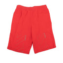 Red Unfinished Logo Shorts