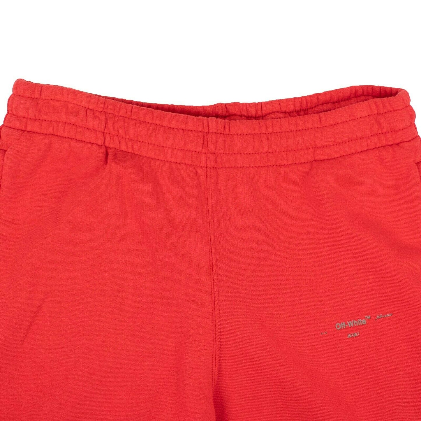 Red Unfinished Logo Shorts