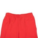 Red Unfinished Logo Shorts