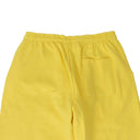Yellow Cotton Logo Print Sweatpants