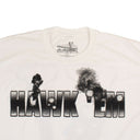 COTTON 'HAWK EM' SHORT SLEEVE WHITE T-SHIRT