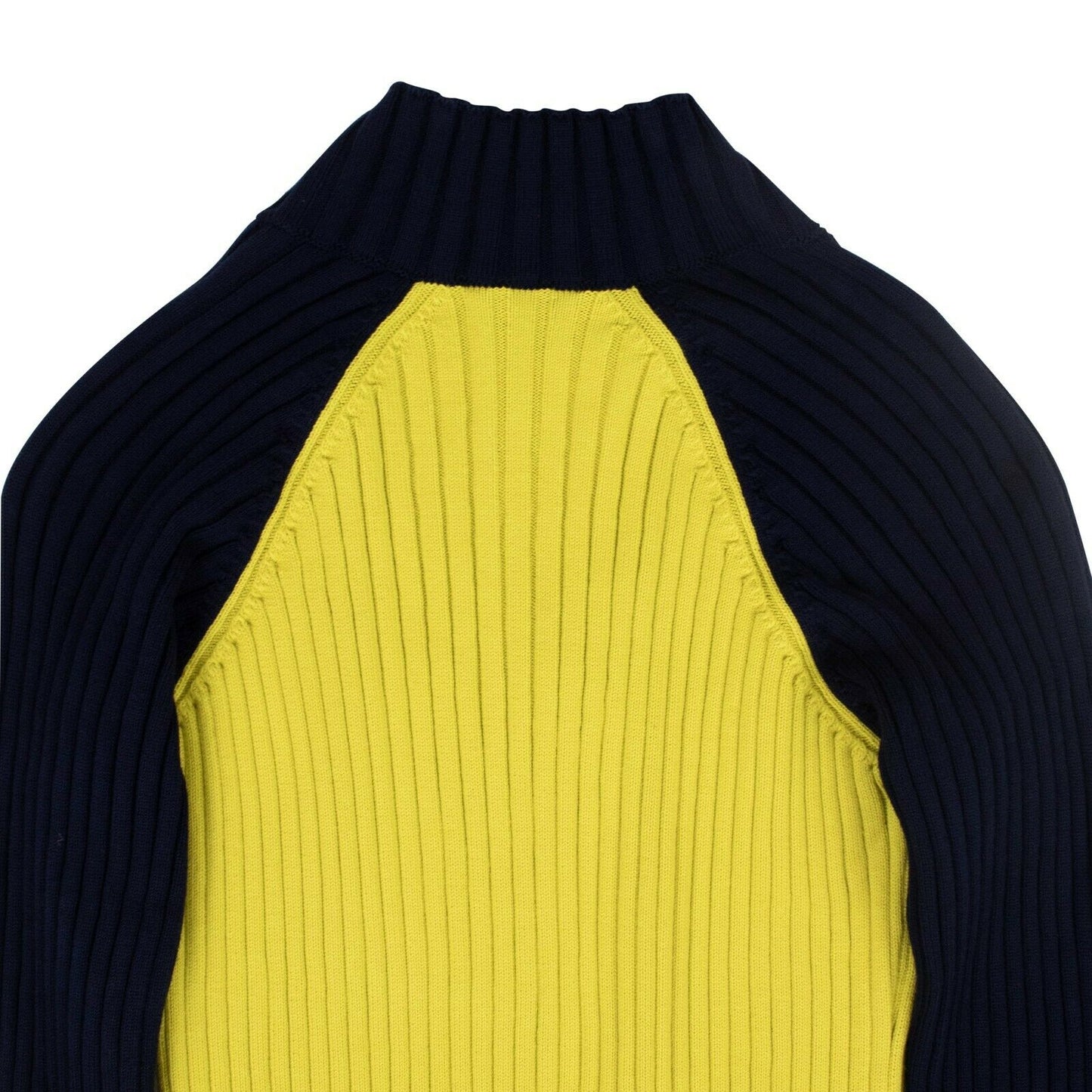 Heron Preston Ribbed Knit Dress - Navy/Yellow