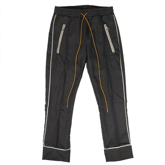 Black Traxedo Side-Stripe Pants