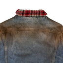 Blue Denim Checked Jacket