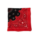 SILK BANDANA RED AND BLACK KEYCHAINS & KEYRINGS