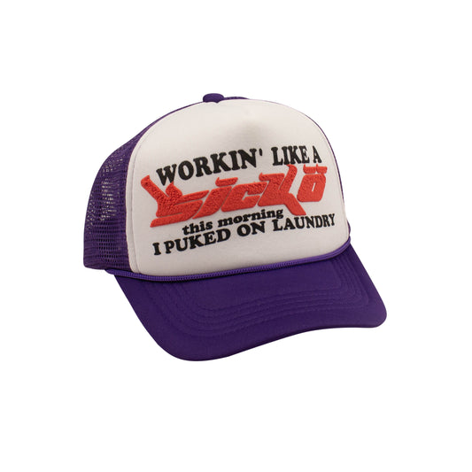 Sickö Trucker Hat - Purple/White
