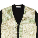 Black/Green Map Cardigan