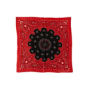 SILK BANDANA RED AND BLACK KEYCHAINS & KEYRINGS