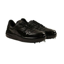 Black Wax Dipped Low Top Sneakers