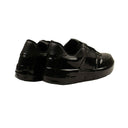 Black Wax Dipped Low Top Sneakers