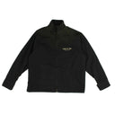 Black Beige Velvet Logo Souvenir Jacket