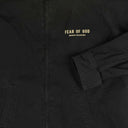 Black Beige Velvet Logo Souvenir Jacket