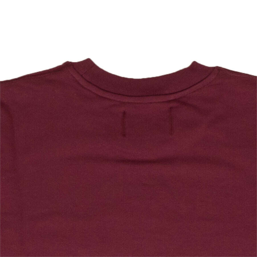 BORDEAUX AIRWAYS EMBROIDERED CREWNECK MAROON SWEATSHIRT L