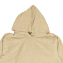 Flax Beige Pilled Pullover Hoodie