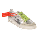 Silver Green Arrow Low Sneakers