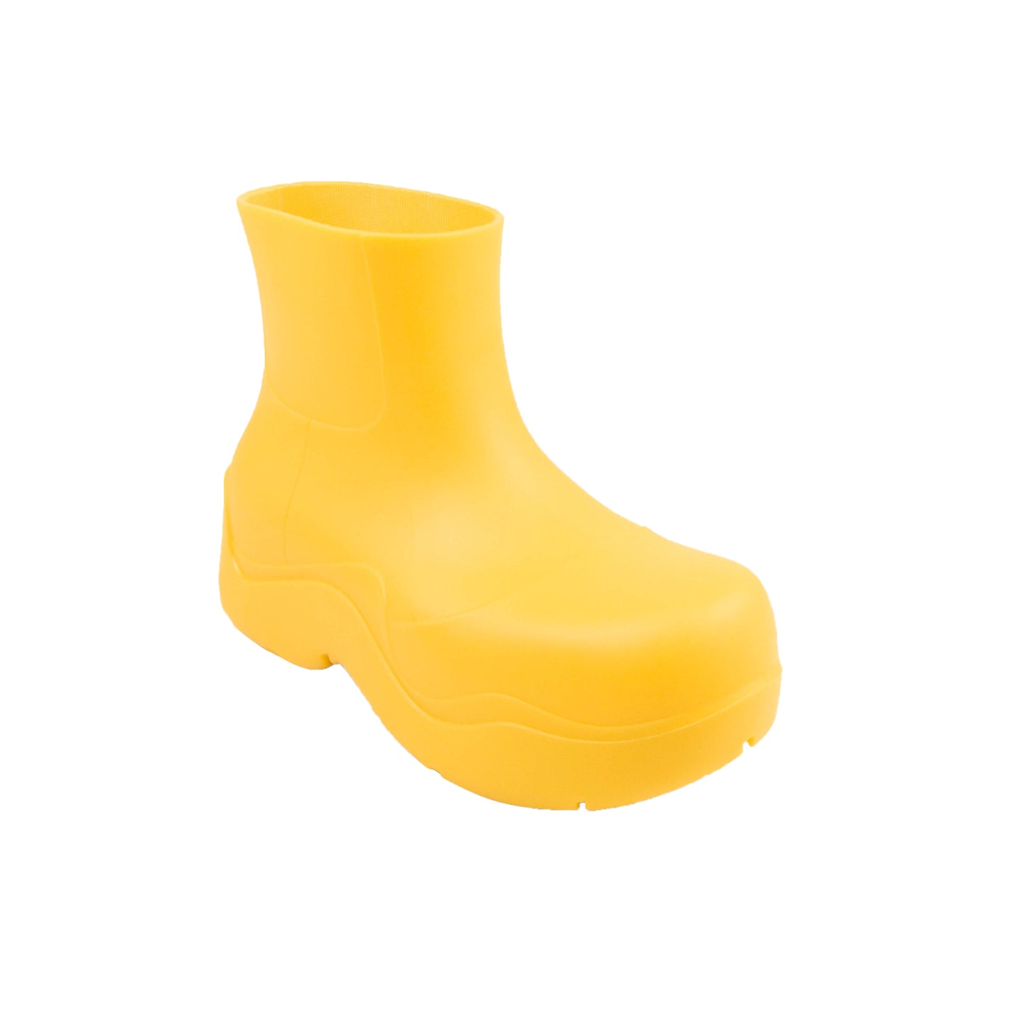 Bottega Veneta Rubber Puddle Ankle Rain Boots - Yellow