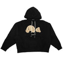 Black & Brown Cotton Bear Hoodie Sweasthirt