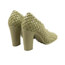 Travertine Green Mini Lido Weave Gloss Pumps