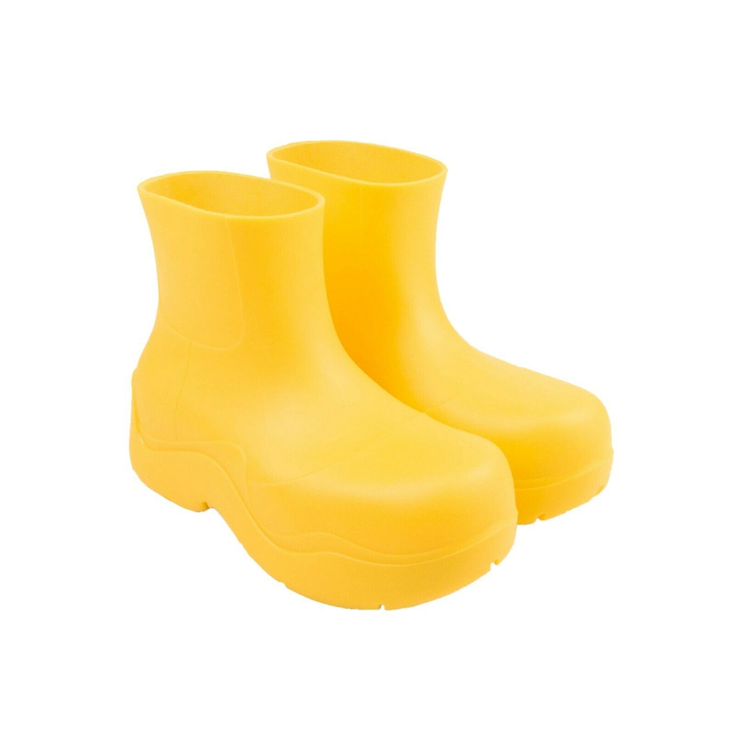 Bottega Veneta Rubber Puddle Ankle Rain Boots - Yellow