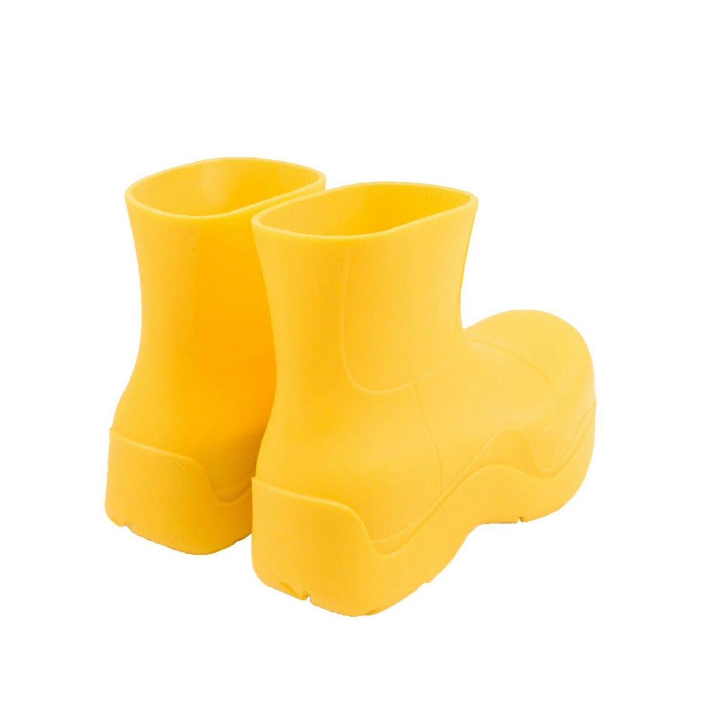 Bottega Veneta Rubber Puddle Ankle Rain Boots - Yellow