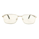 CT0040O-008 Silver & Black Rectangular Eyeglasses