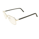 CT0040O-008 Silver & Black Rectangular Eyeglasses