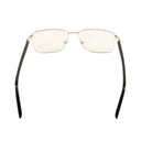 CT0040O-008 Silver & Black Rectangular Eyeglasses