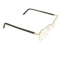 CT0040O-008 Silver & Black Rectangular Eyeglasses