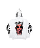 MUY THAI PULLOVER WHITE HOODY SWEATSHIRT