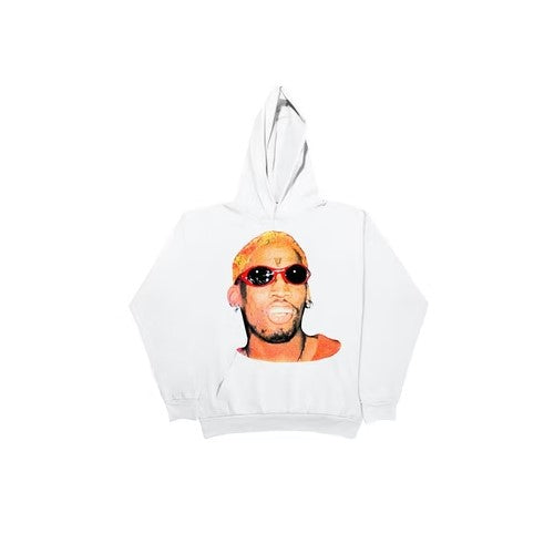 AIRBRUSH PULLOVER WHITE HOODIE