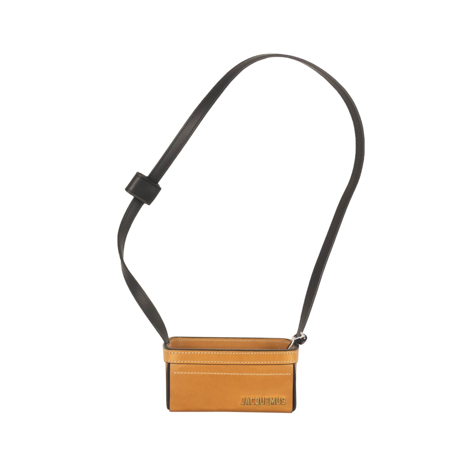 LEATHER BASKET BROWN CROSSBODY BAG