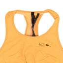 Orange Ribbed Sports Bra