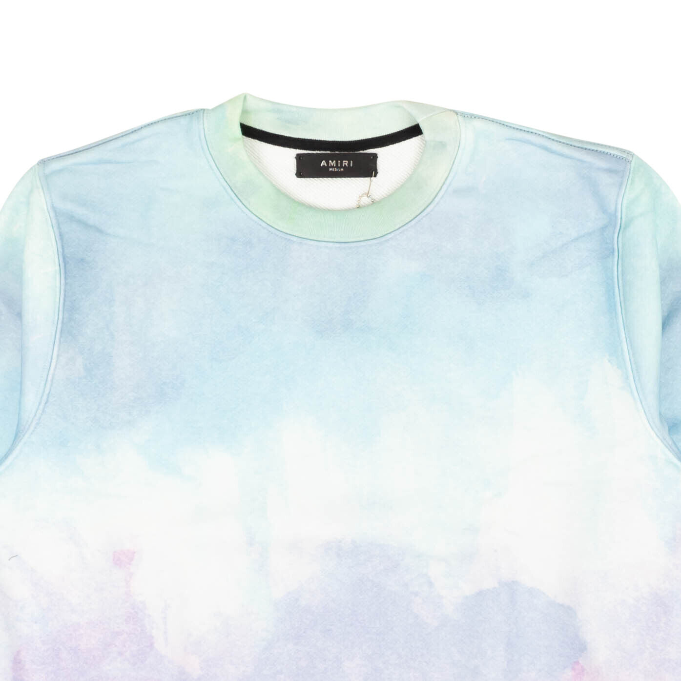 Blue & Purple Watercolor Print Crewneck