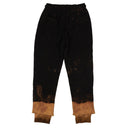 424 On Fairfax Waffle Knit Double Layer Pants - Black/Brown