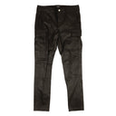 BLACK LEATHER CARGO PANTS