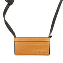 LEATHER BASKET BROWN CROSSBODY BAG