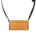 LEATHER BASKET BROWN CROSSBODY BAG