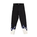 FLAME CORE BLACK WHITE BLUE LEGGINGS