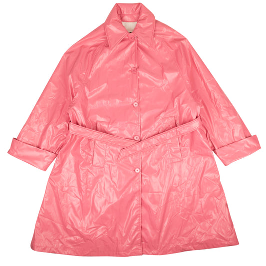 Barbie Pink Jersey Trench Coat