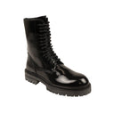 BLACK NERO LACE UP ANKLE BOOTS
