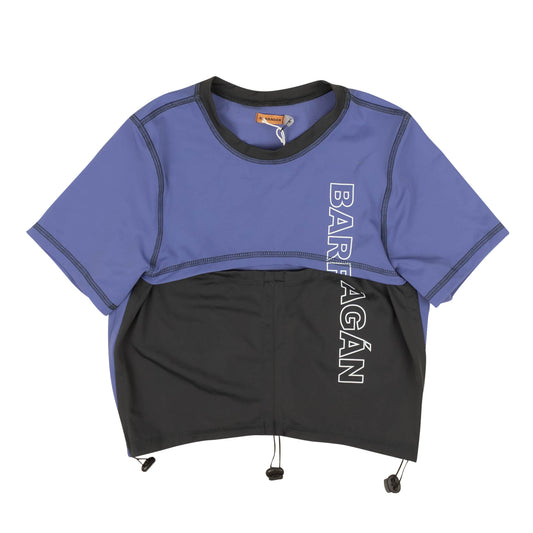 Blue Black Cobalto Recinto Drawstring Pegadita Tee