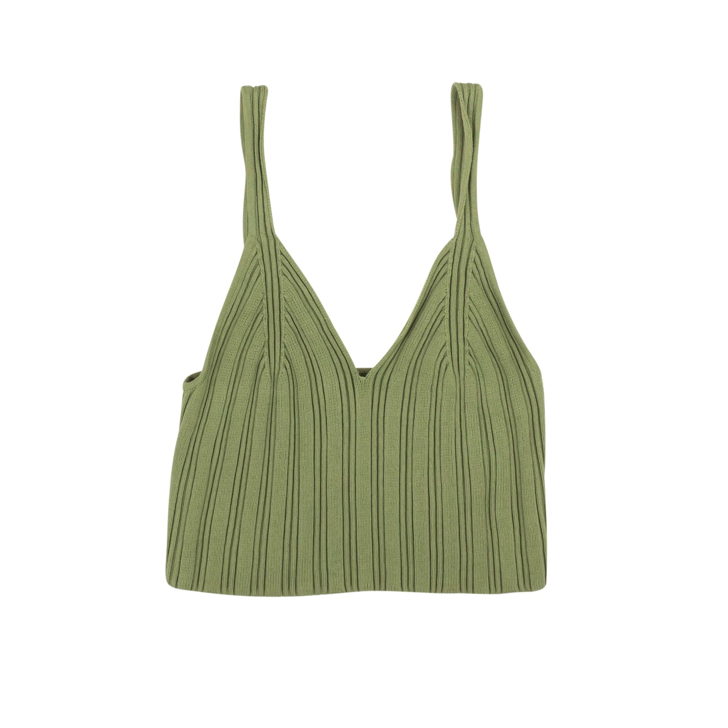 Green Gauge Summer Ribbed Tank Top