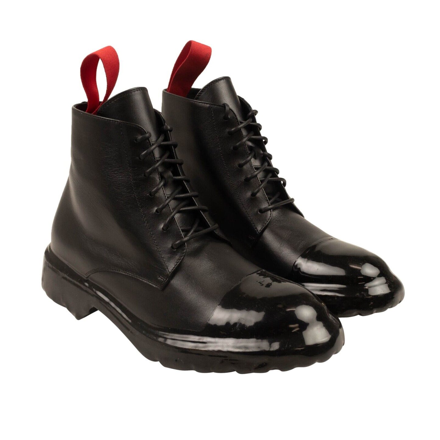 424 On Fairfax High Top Wax Dip Ankle Boots - Black