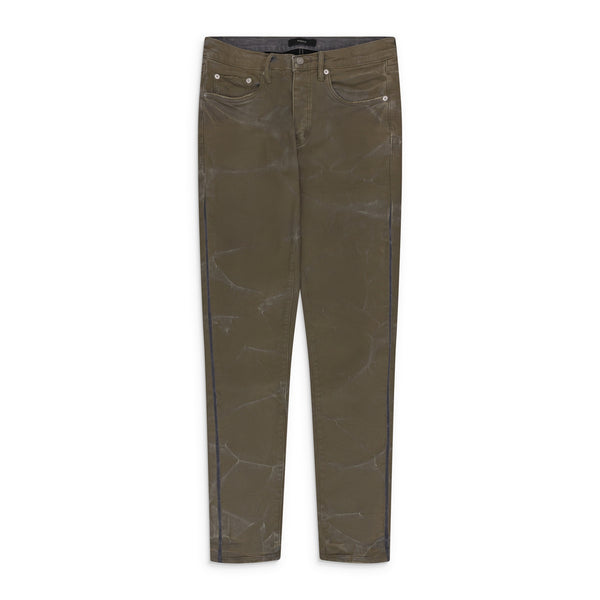 Tan Fracture Coated Jeans