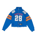 Blue Football Jersey Track Jacket