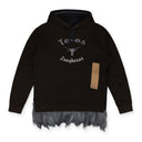 Brown Texas Longhorns Feather Trim Hoodie