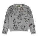 Grey Irak Tears Crewneck