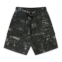 Black Army Stencil Cargo Shorts