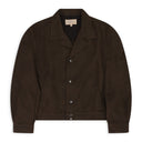Brown Gabardine Shirt/Jacket